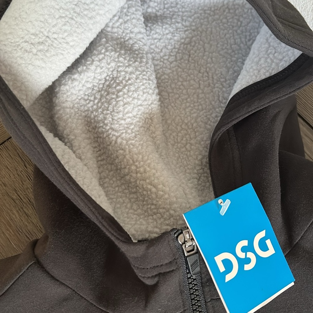 NWT [DSG] Two-Tone Hooded Full-Zip Sport Fleece Sherpa Jackets Kids Sz M (10/12) - Picture 5 of 12